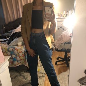 Satin Lined Tan Blazer